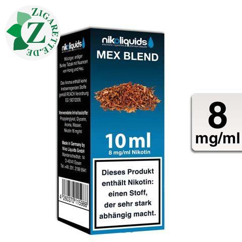 Nikoliquids E-Liquid Mex Blend 8mg Nikotin