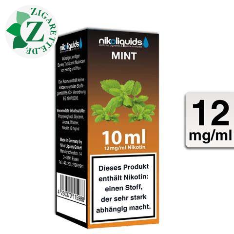 Nikoliquids E-Liquid Mint 12mg Nikotin