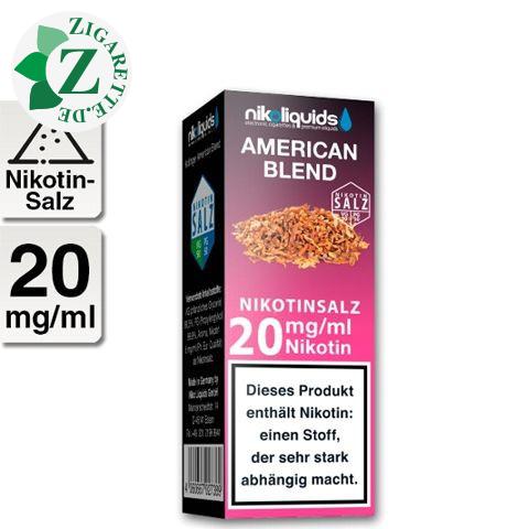 Nikoliquids E-Liquid Nikotinsalz American Blend 20mg Nikotin