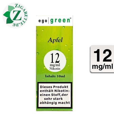 Ego Green E-Liquid Apfel 12mg Nikotin