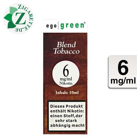 Ego Green E-Liquid Blend Tobacco 6mg Nikotin