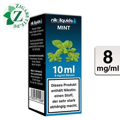 Nikoliquids E-Liquid Mint 8mg Nikotin