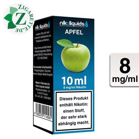 Nikoliquids E-Liquid Apfel 8mg Nikotin - 70PG-30VG