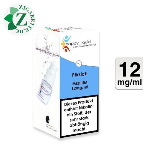 happy liquids E-Liquid Pfirsich 12mg Nikotin