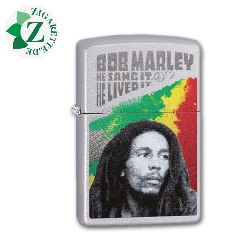 Zippo Chrom satiniert Bob Marley