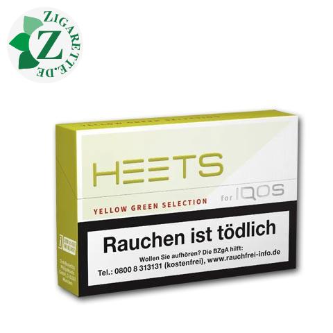 Heets Yellow Green Selection Tobacco Sticks Einzelpackung