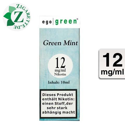 Ego Green E-Liquid Green Mint 12mg Nikotin
