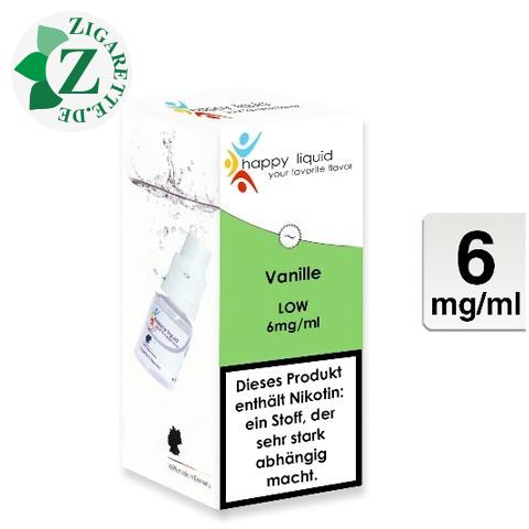 happy liquids E-Liquid Vanille 6mg Nikotin