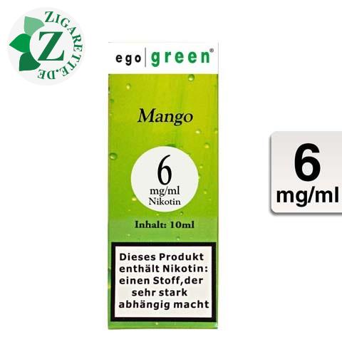 Ego Green E-Liquid Mango 6mg Nikotin