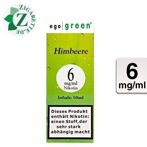 Ego Green E-Liquid Himbeere 6mg Nikotin