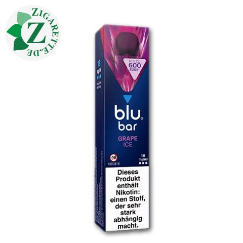 E-Zigarette blu bar Grape Ice 18mg Nikotin