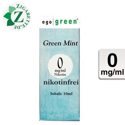 Ego Green E-Liquid Green Mint ohne Nikotin