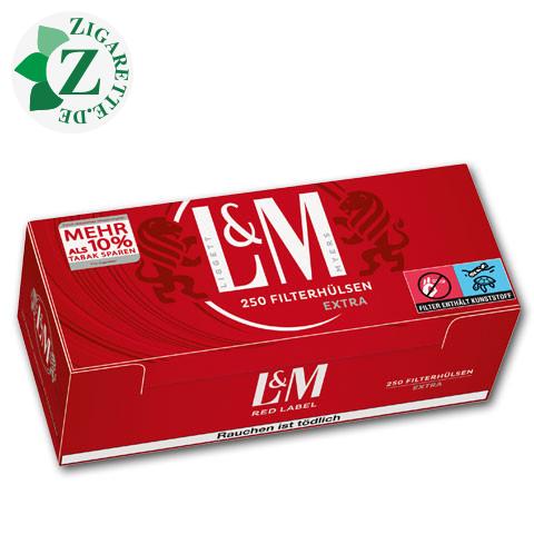 L&M Extra Filterhülsen Red Label, 250er