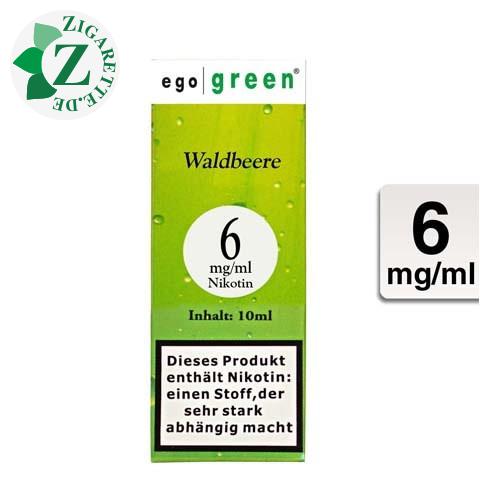 Ego Green E-Liquid Waldbeere 6mg Nikotin