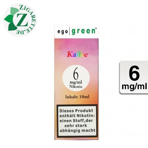 Ego Green E-Liquid Kaffee 6mg Nikotin