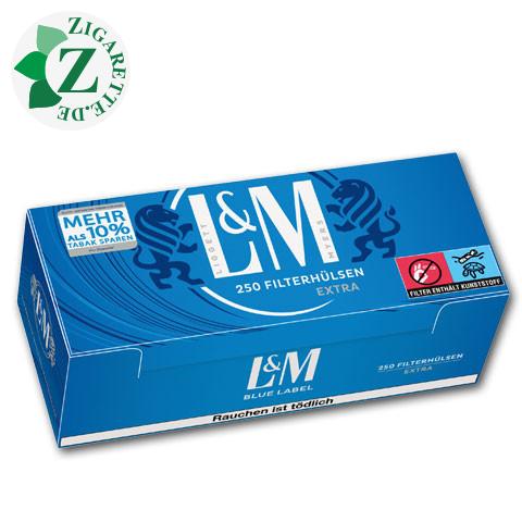 L&M Extra Filterhülsen Blue Label, 250er