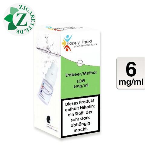 happy liquids E-Liquid Erdbeer-Menthol 6mg Nikotin